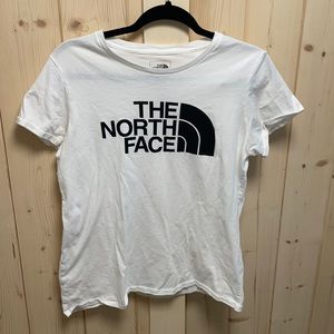 White north face t-shirt
